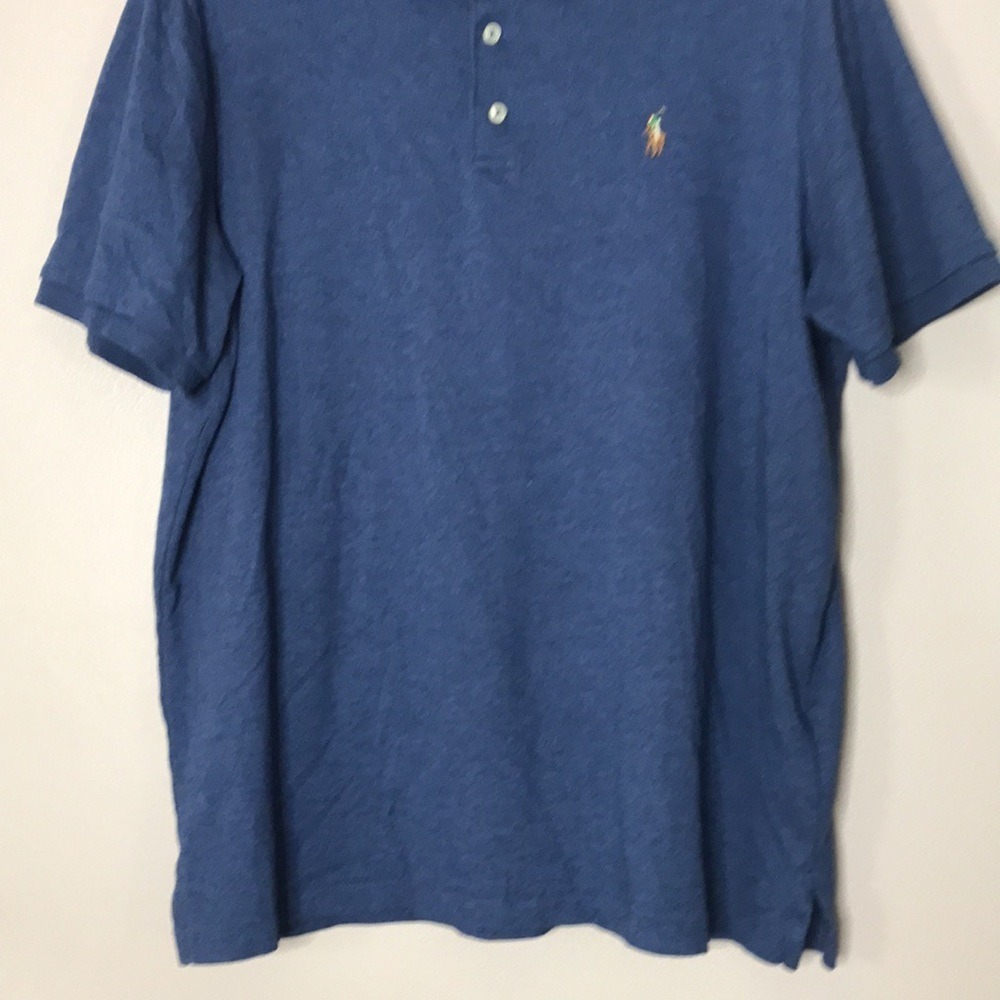Polo Ralph Lauren Men's Classic Fit Short Sleeve Polo Shirt Blue Large - Picture 3 of 11